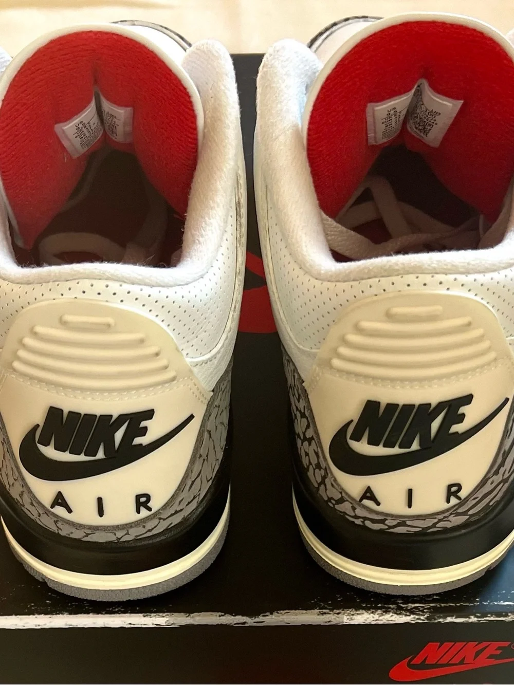Air Jordan White Cement 3 Reimagined Nike Air Retro Sz 9.5